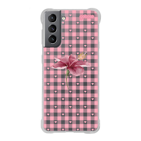 Capinha para celular Xadrez Pink