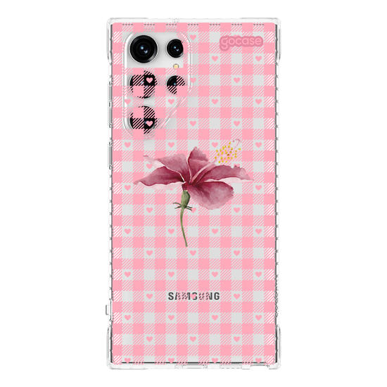 Capinha para celular Xadrez Pink