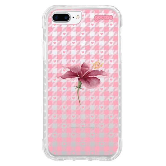 Capinha para celular Xadrez Pink