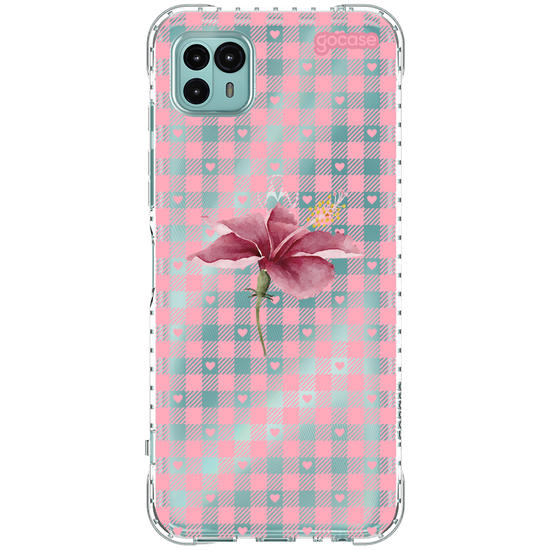 Capinha para celular Xadrez Pink