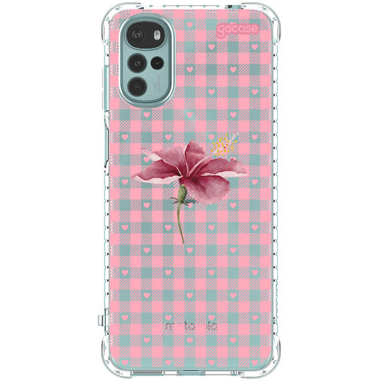 Capinha para celular Xadrez Pink