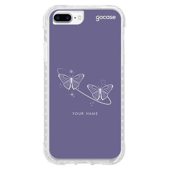 Capinha para celular Capinha Para Celular -  Par de Borboletas Minimalista Capinha para celular Capinha Para Celular -  Par de Borboletas Minimalista