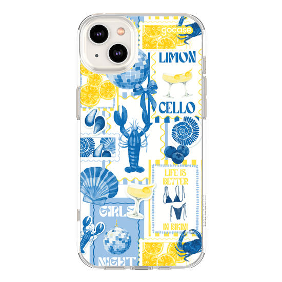 Capinha para celular  Yellow and Blue Vibes