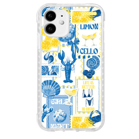 Capinha para celular  Yellow and Blue Vibes