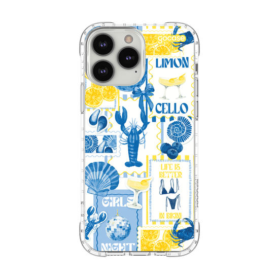 Capinha para celular  Yellow and Blue Vibes