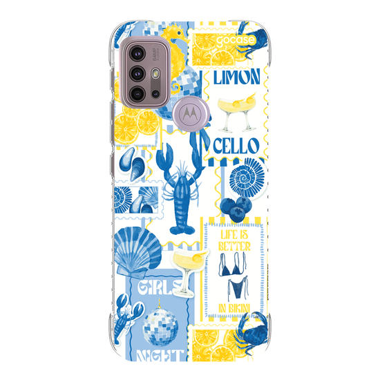 Capinha para celular  Yellow and Blue Vibes