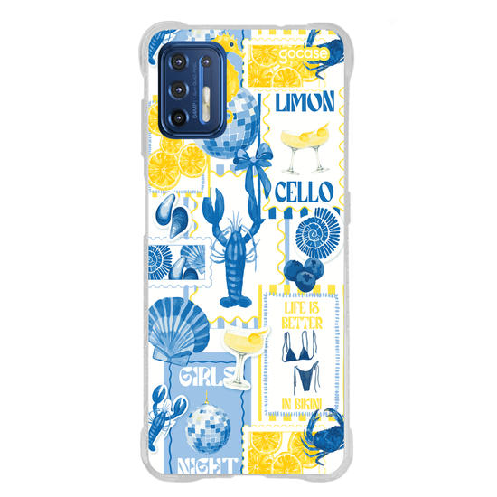 Capinha para celular  Yellow and Blue Vibes