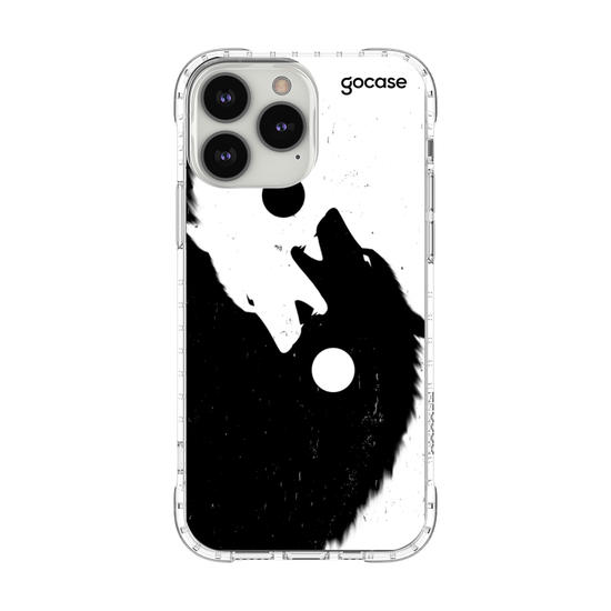 Capinha para celular Yin Yang Wolf