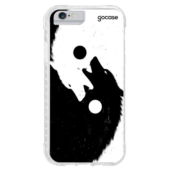 Capinha para celular Yin Yang Wolf