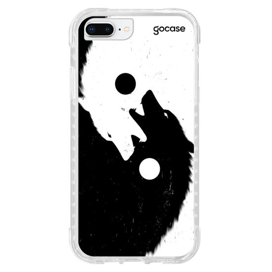 Capinha para celular Yin Yang Wolf