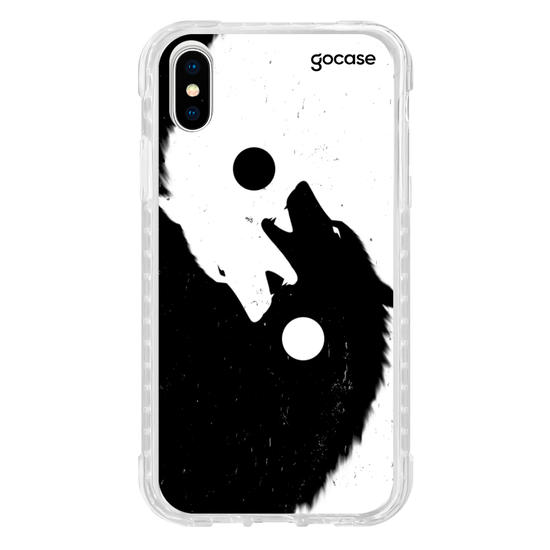 Capinha para celular Yin Yang Wolf