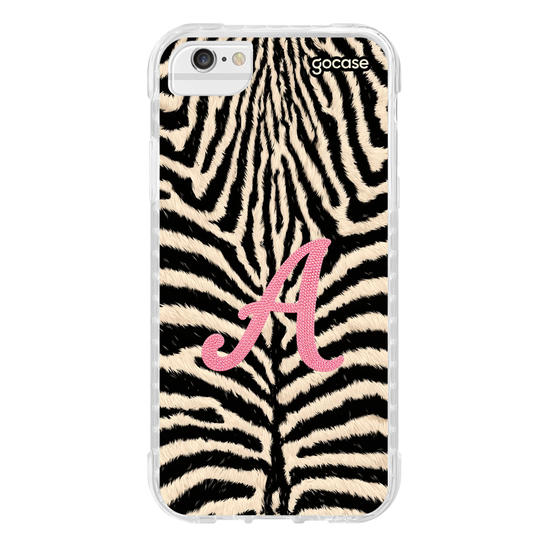 Capinha para celular  Zebra Glam Inicial