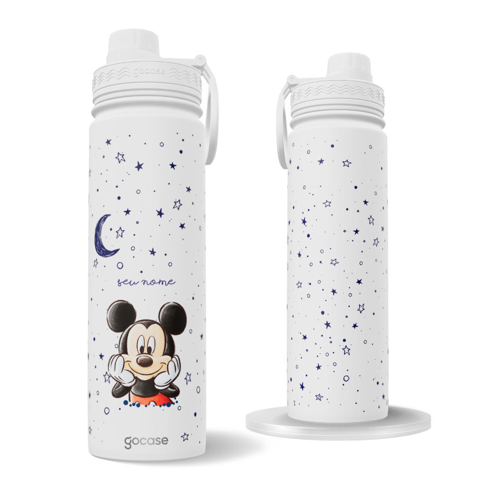 Garrafa Térmica Fresh + Ebook - Mickey & Minnie Universe