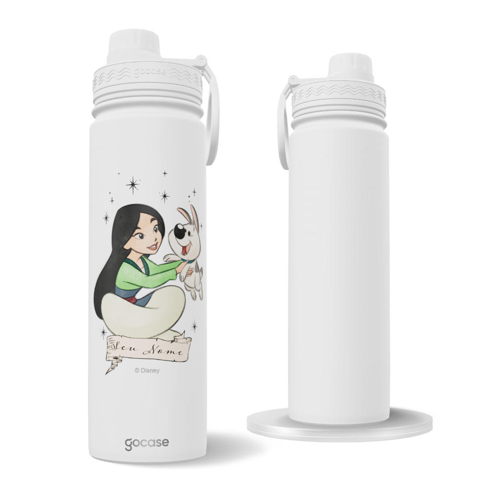 Garrafa Térmica Fresh + Ebook - Princesas e seu pet