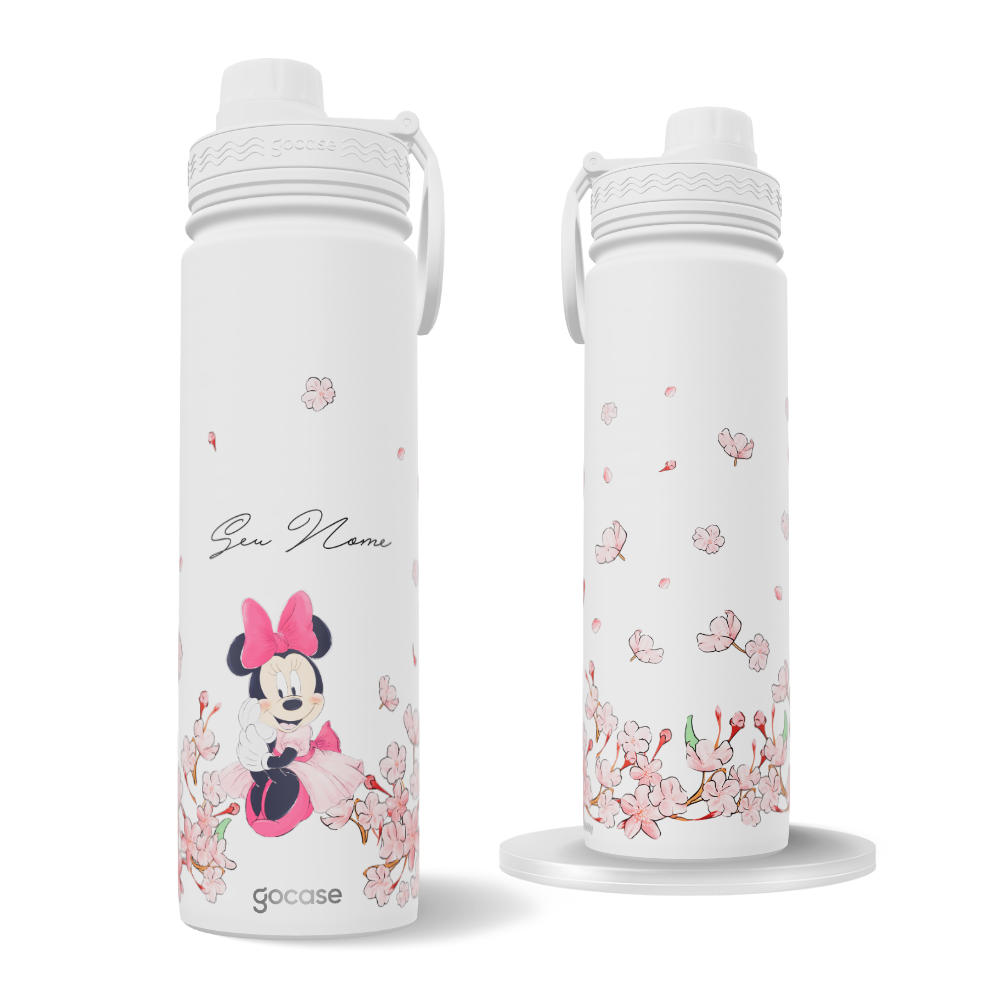 Garrafa Térmica Fresh + Ebook - Minnie Classical Rose