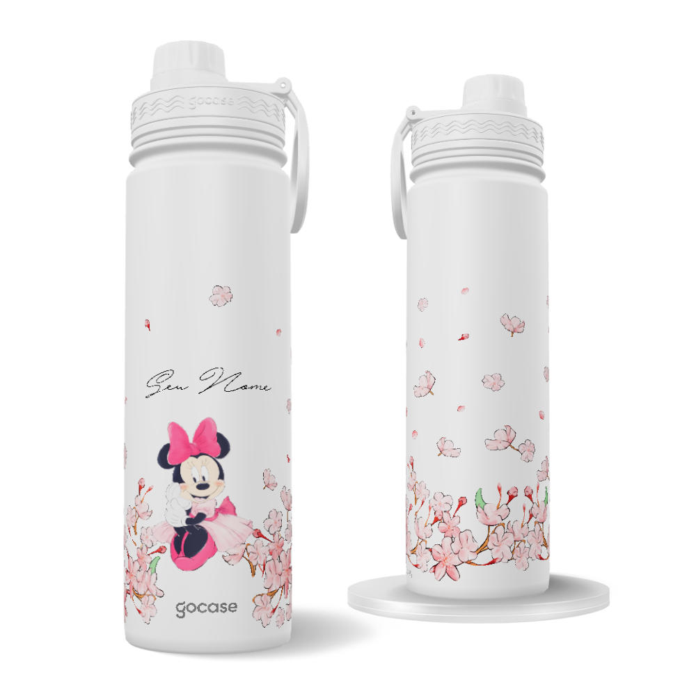 Garrafa Térmica Fresh + Ebook - Minnie Classical Rose