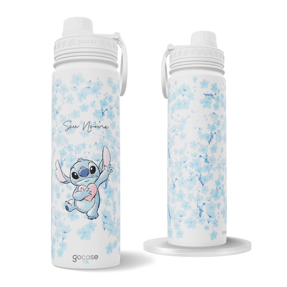 Garrafa Térmica Fresh + Ebook - Stitch Jardim Vertical