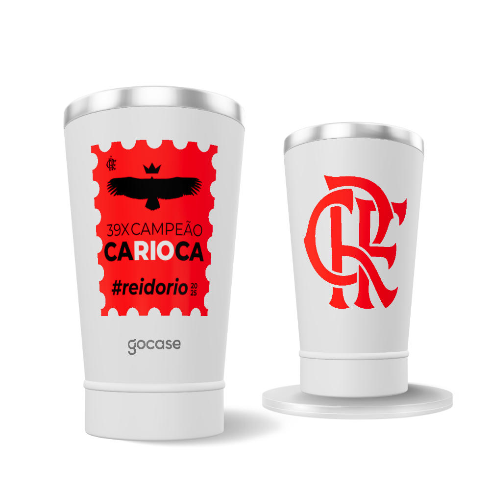 Copo Térmico Cerveja + Ebook - Flamengo - Rei do Rio 2025