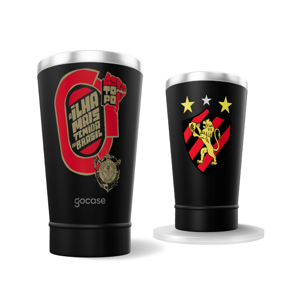  Copo Térmico Cerveja + Ebook - Sport - A Ilha Mais Temida