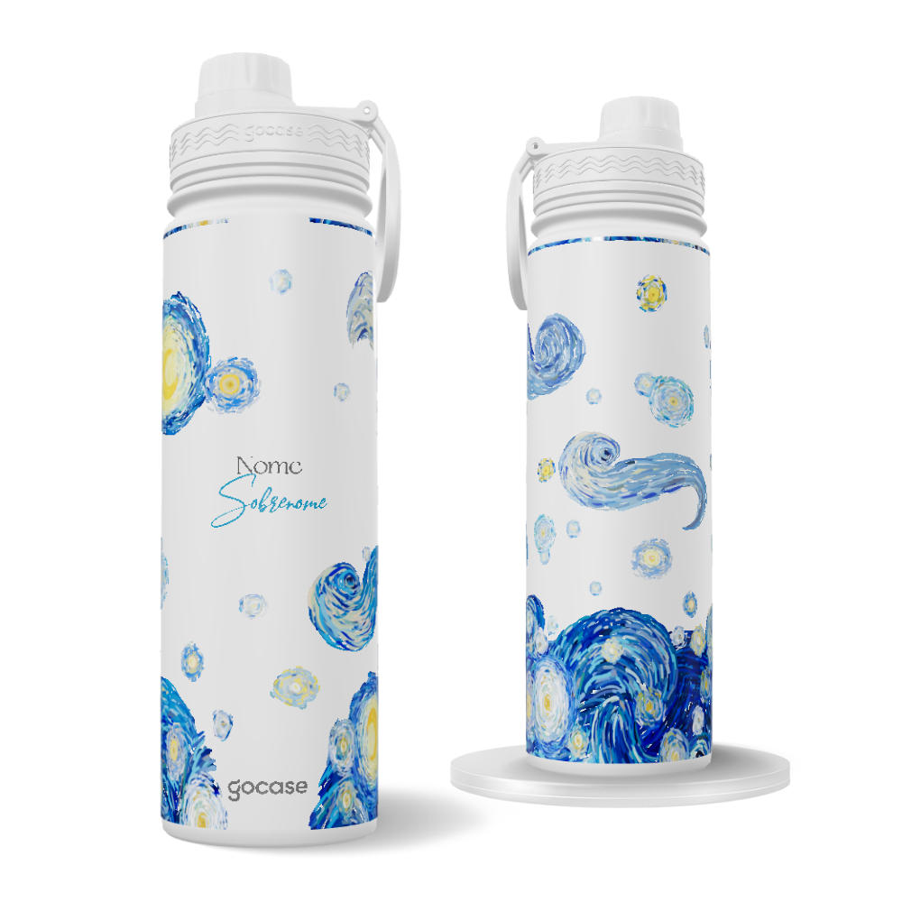Garrafa Térmica Fresh + Ebook - Van Gogh - Starry Night