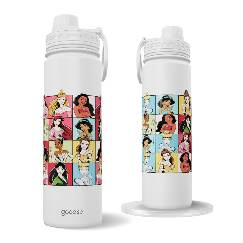 Garrafa Térmica Fresh + Ebook - Quadrinhos Princess