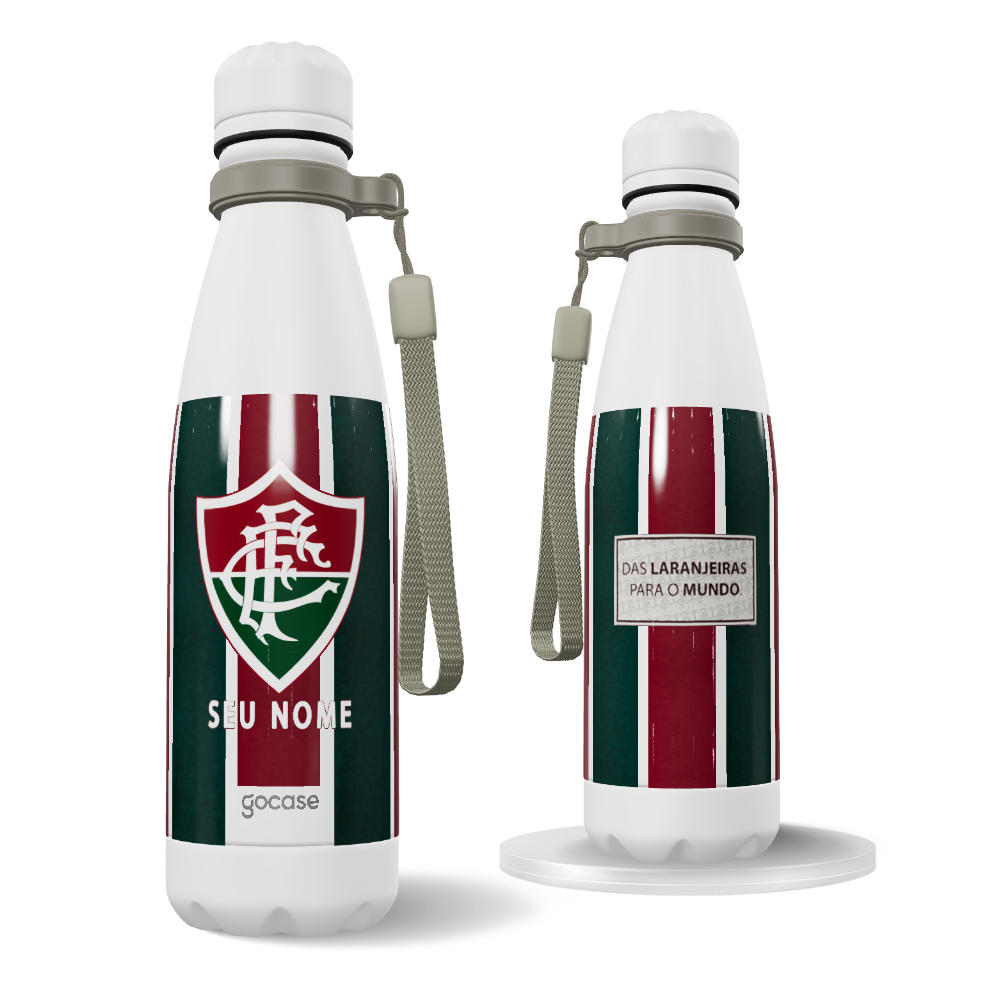  Garrafa Térmica Urban + Ebook - Fluminense - Uniforme 1 2025