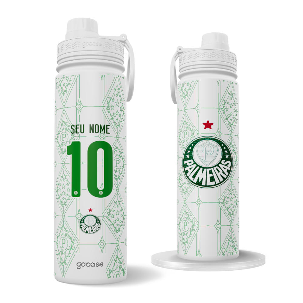  Garrafa Térmica Fresh + Ebook - Palmeiras - Uniforme 1 2025 P