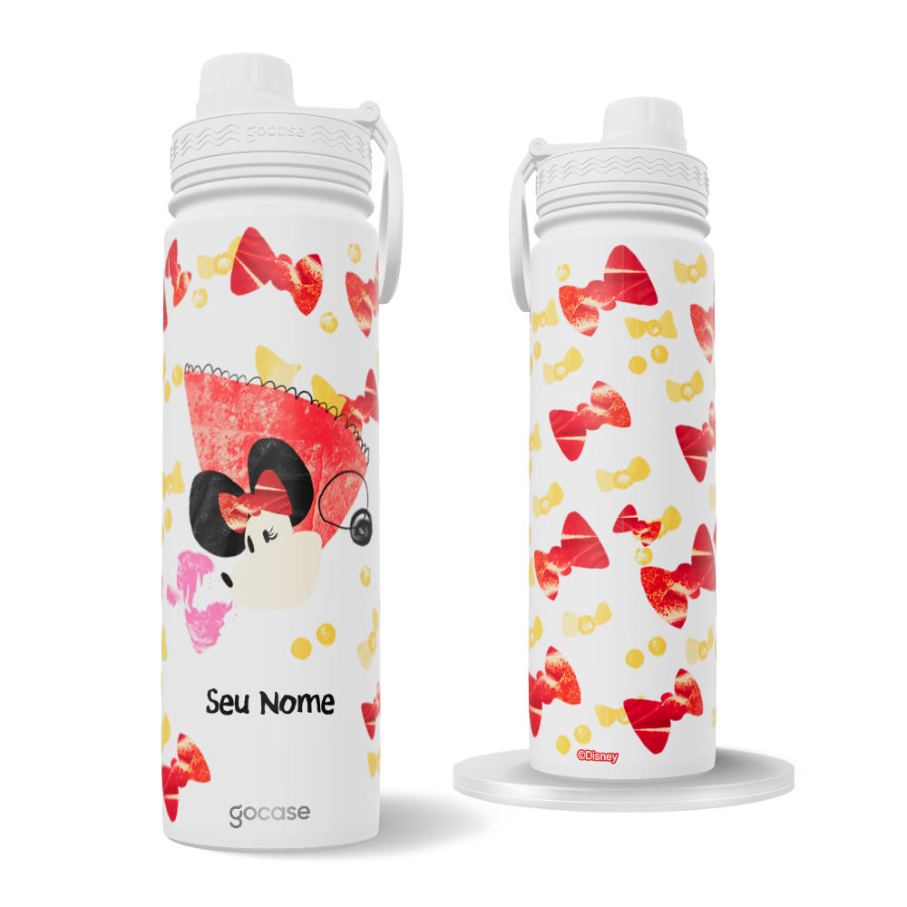 Garrafa Térmica Fresh + Ebook - Disney - Extraimaginário - Magia Minnie Mouse