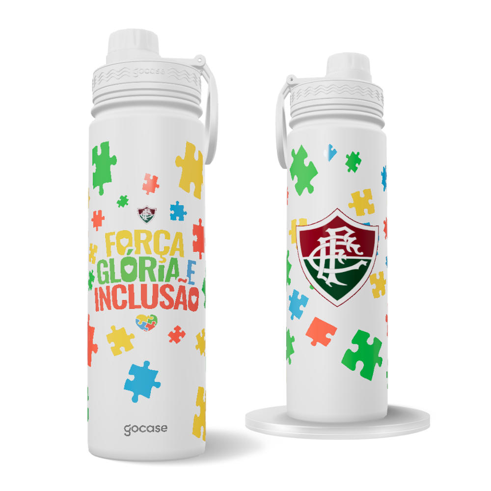 Garrafa Térmica Fresh + Ebook - Fluminense - Força, Glória e Inclusão Garrafa Térmica Fresh + Ebook - Fluminense - Força, Glória e Inclusão