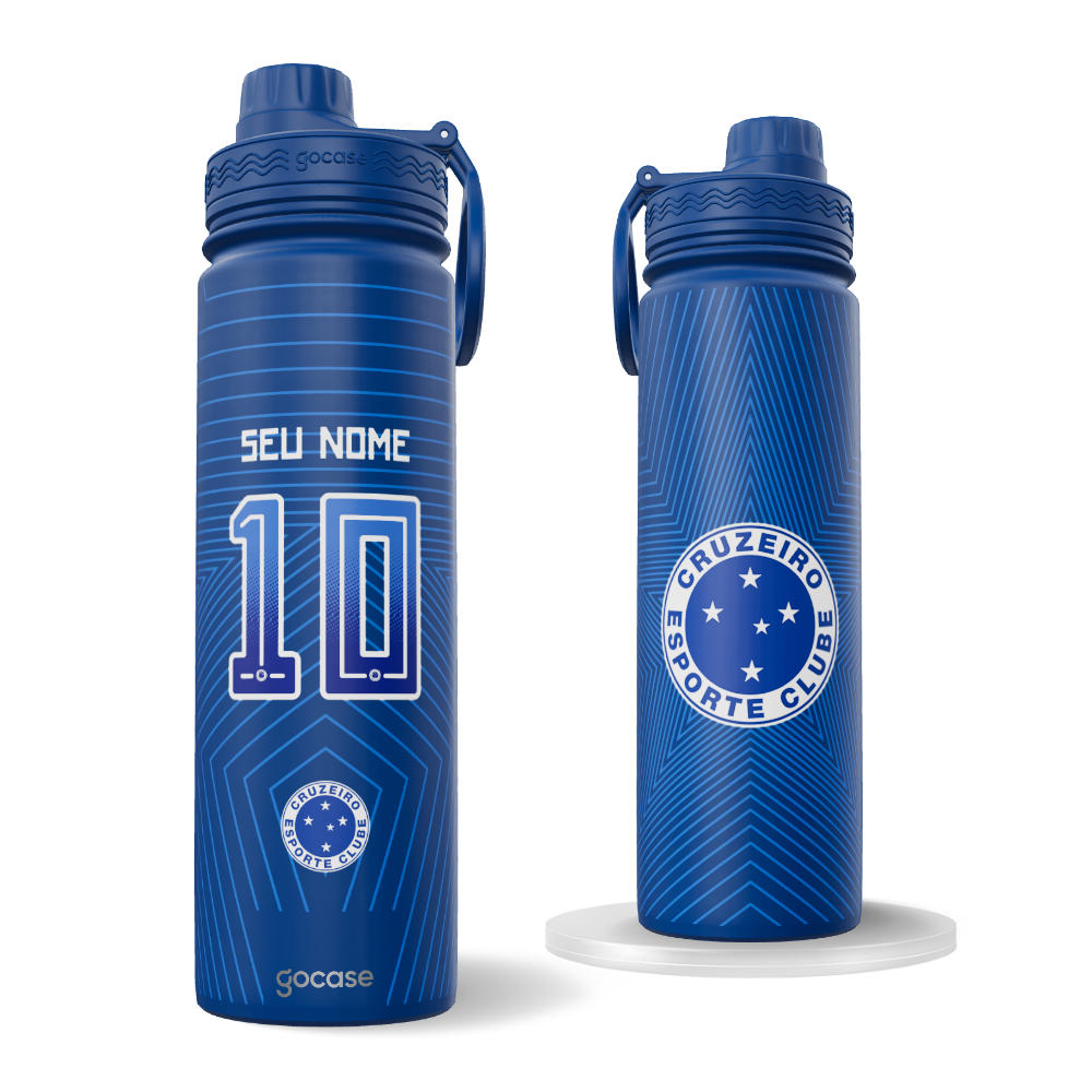  Garrafa Térmica Fresh + Ebook - Cruzeiro - Uniforme 1 2025 P