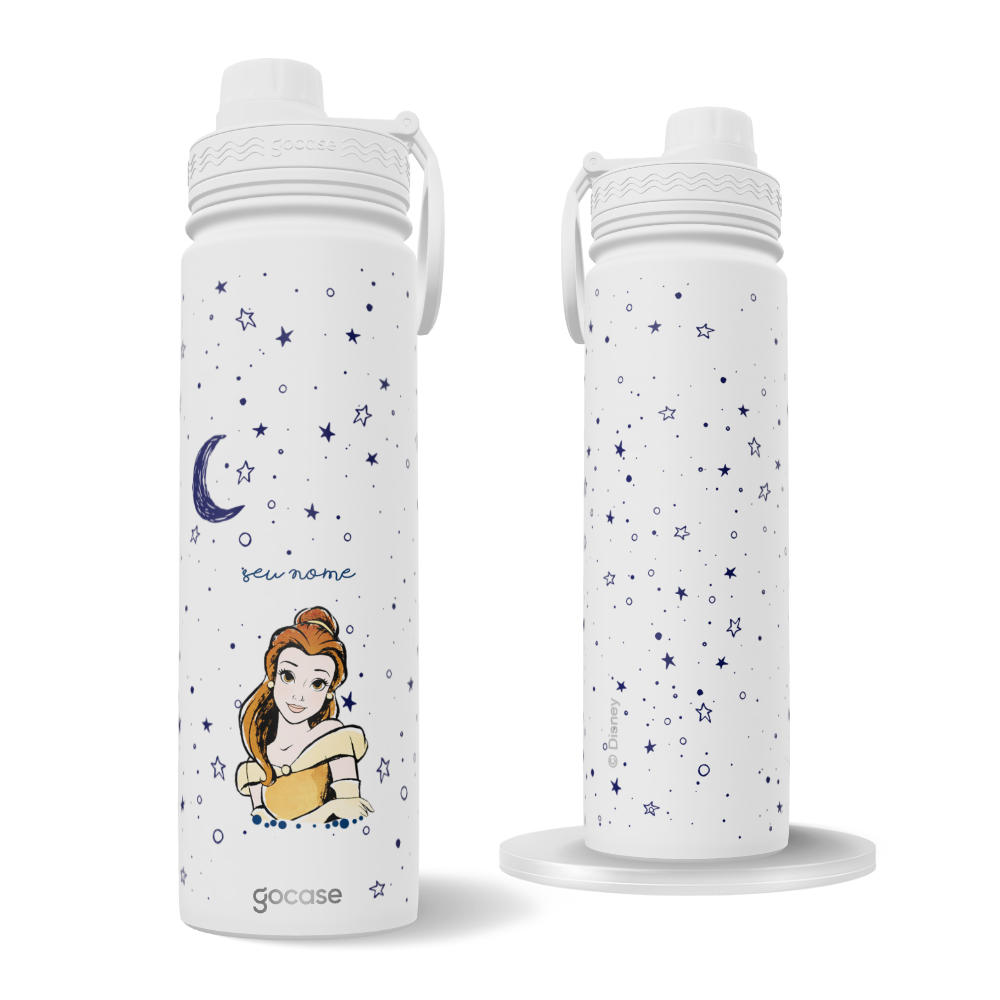 Garrafa Térmica Fresh + Ebook - Princesses Universe Azul