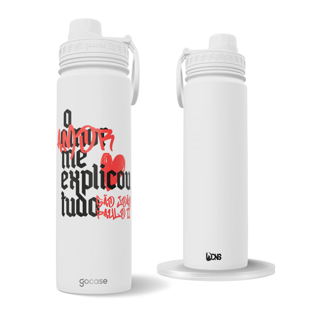 Garrafa Térmica Fresh + Ebook - Use Dons - O Amor Me Explicou