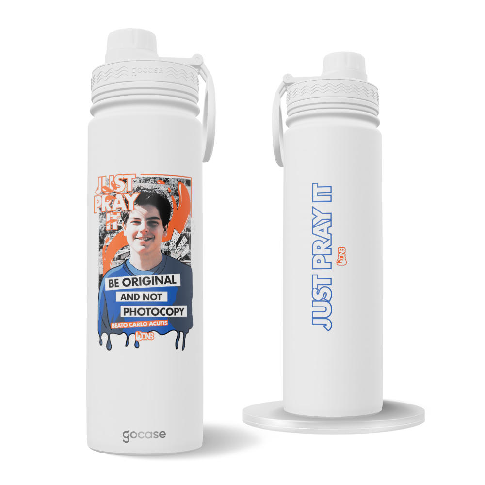 Garrafa Térmica Fresh + Ebook - Use Dons - Acutis Pray It