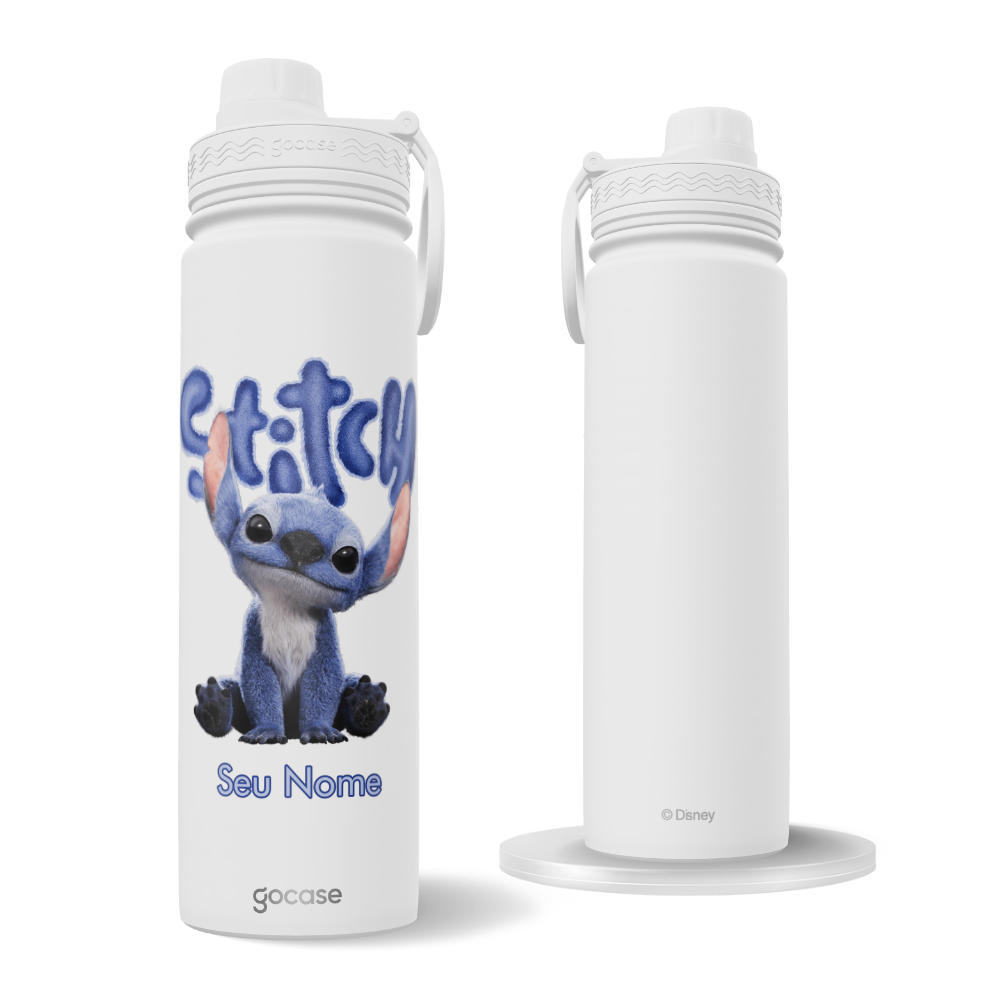 Garrafa Térmica Fresh + Ebook - Lilo e Stitch - Stitch Cutie