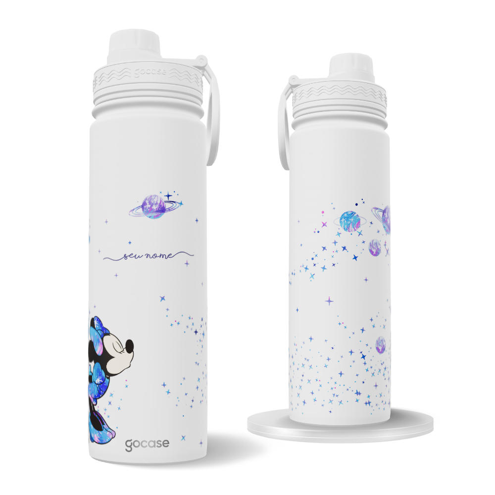 Garrafa Térmica Fresh + Ebook - Minnie Poeira das estrelas