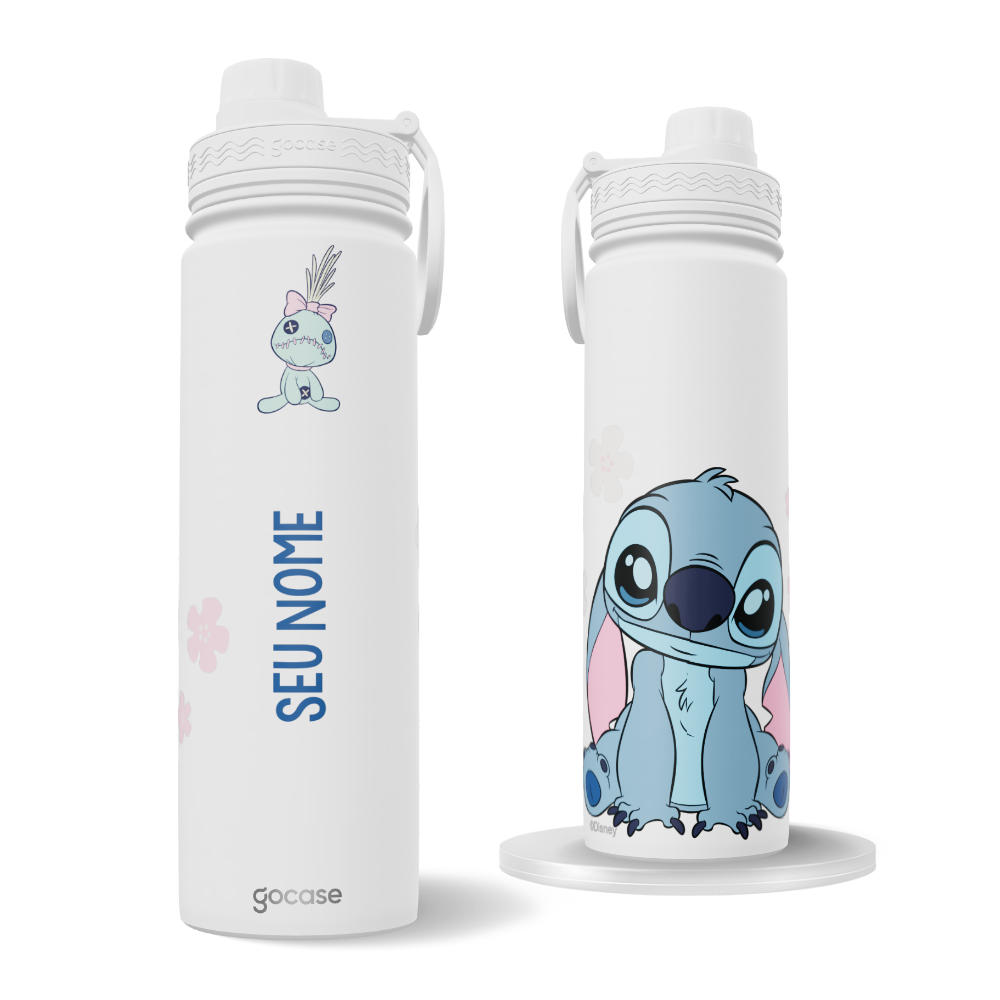 Garrafa Térmica Fresh + Ebook - Stitch - Super Fofo