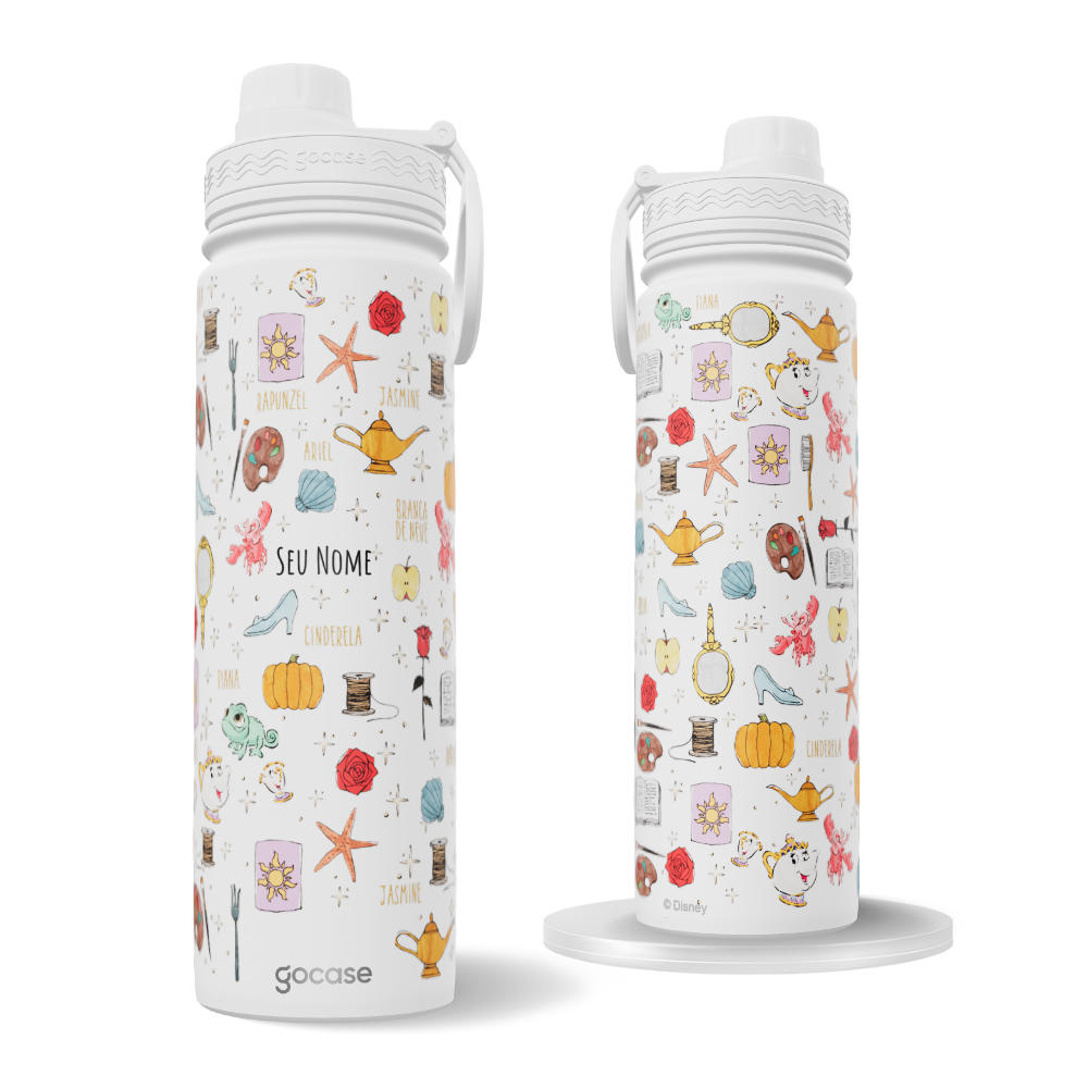 Garrafa Térmica Fresh + Ebook - Pattern Princess Elements