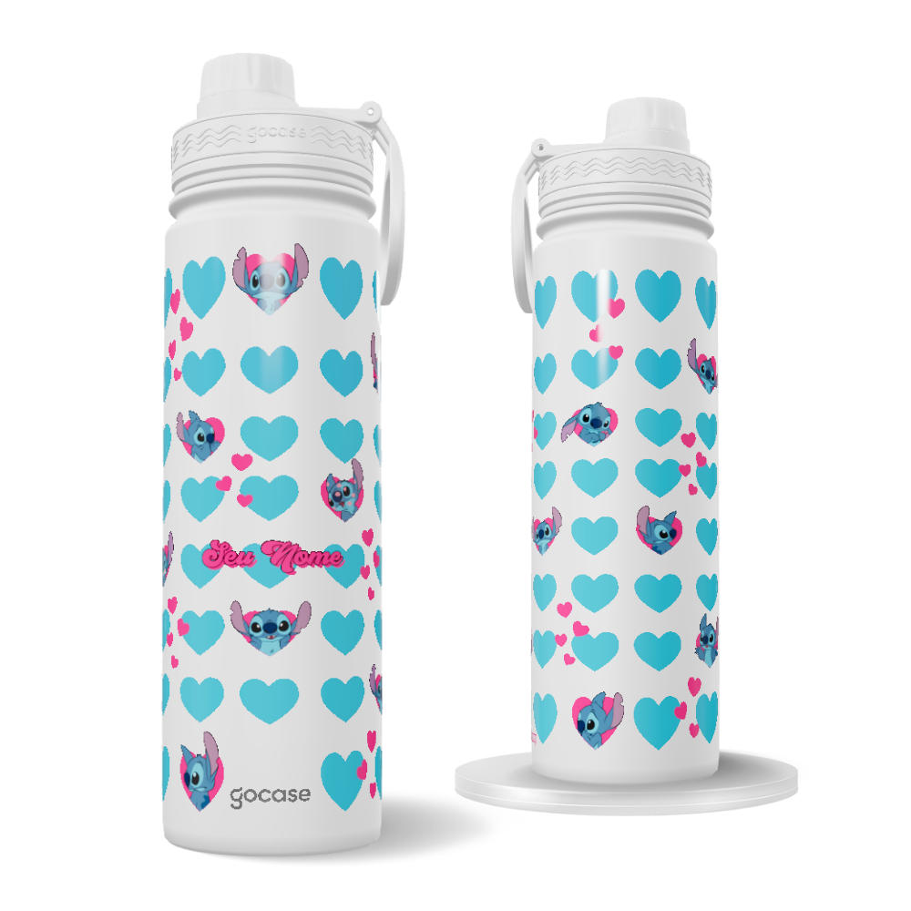 Garrafa Térmica Fresh + Ebook - Lilo & Stitch - Hearts Of Love Garrafa Térmica Fresh + Ebook - Lilo & Stitch - Hearts Of Love