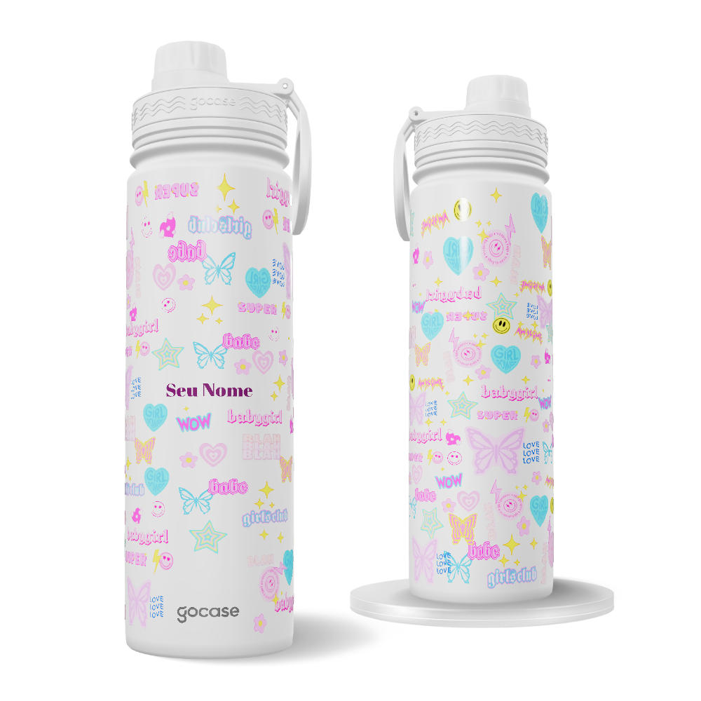 Garrafa Térmica Fresh + Ebook - BabyGirl