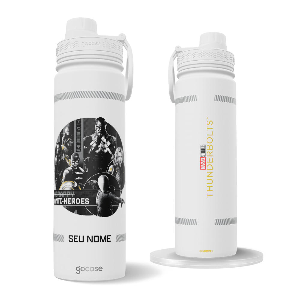 Garrafa Térmica Fresh + Ebook - Thunderbolts* - Anti-Heroes Assemble