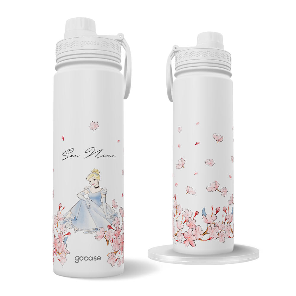 Garrafa Térmica Fresh + Ebook - Cinderela Classical Rose