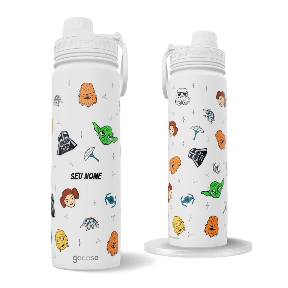 Garrafa Térmica Fresh + Ebook - Star Wars - Mix de Personagens
