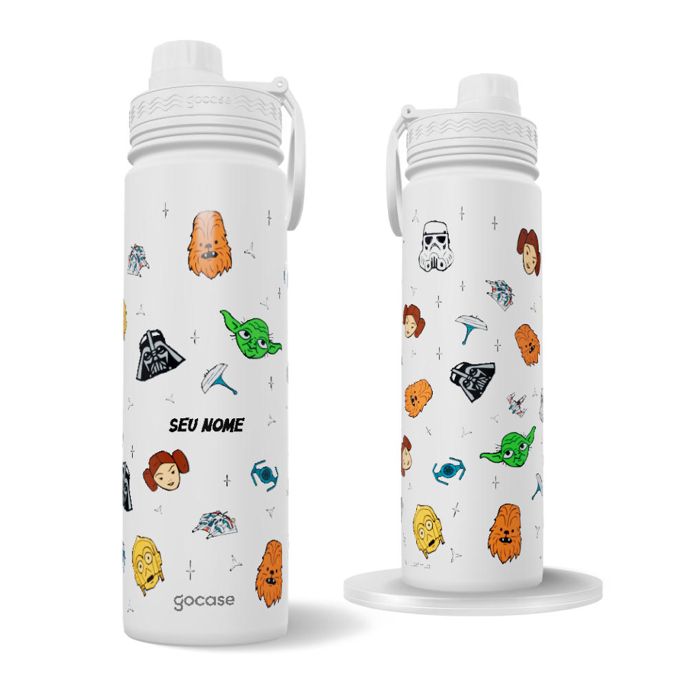 Garrafa Térmica Fresh + Ebook - Star Wars - Mix de Personagens