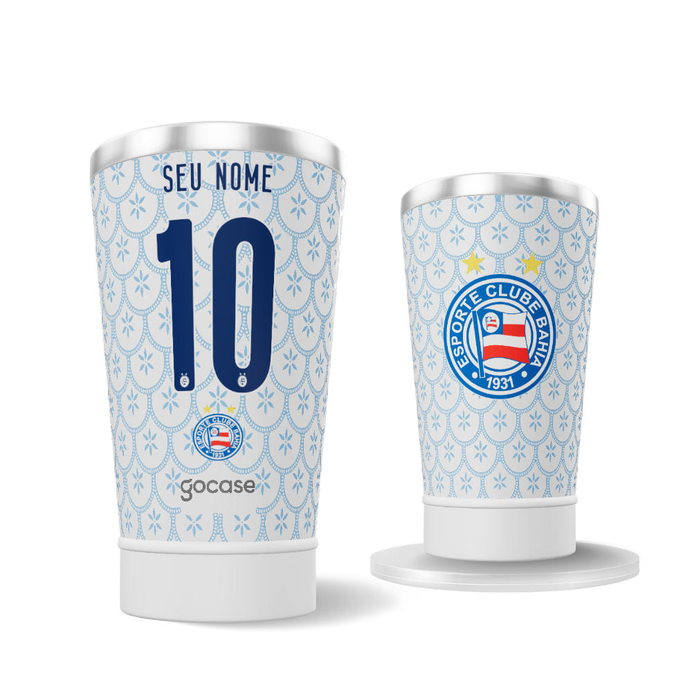 Copo Térmico Cerveja + Ebook - Bahia - Uniforme 1 2025 P