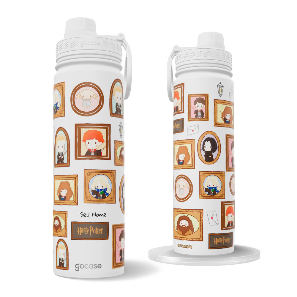 Garrafa Térmica Fresh + Ebook - Harry Potter - Quadros de Personagens
