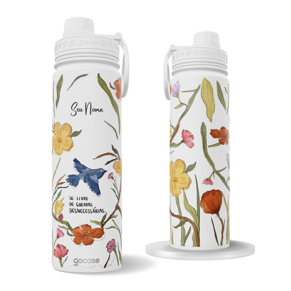 Garrafa Térmica Fresh + Ebook - Flor e Alma - Voo