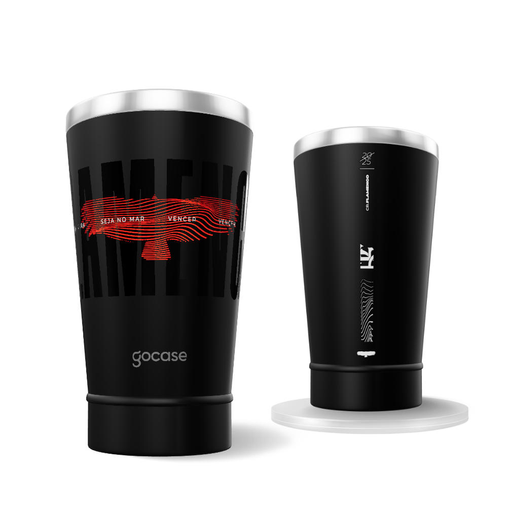Copo Térmico Cerveja + Ebook - Flamengo - Urubu Logo 2025