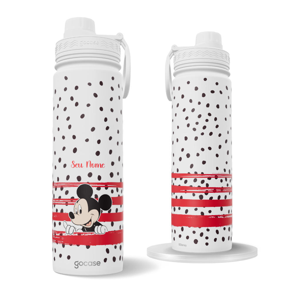 Garrafa Térmica Fresh + Ebook - Mickey Dots