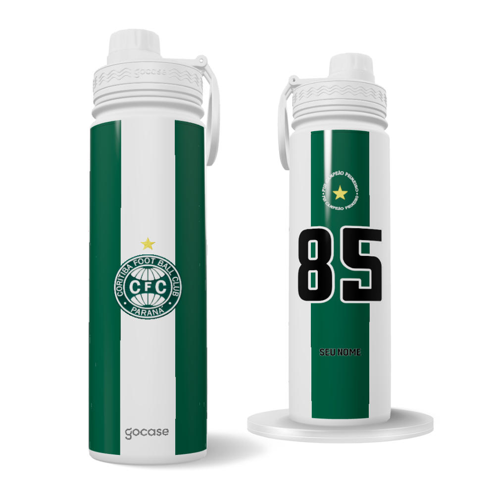  Garrafa Térmica Fresh + Ebook - Coritiba - Uniforme 2 2025 P