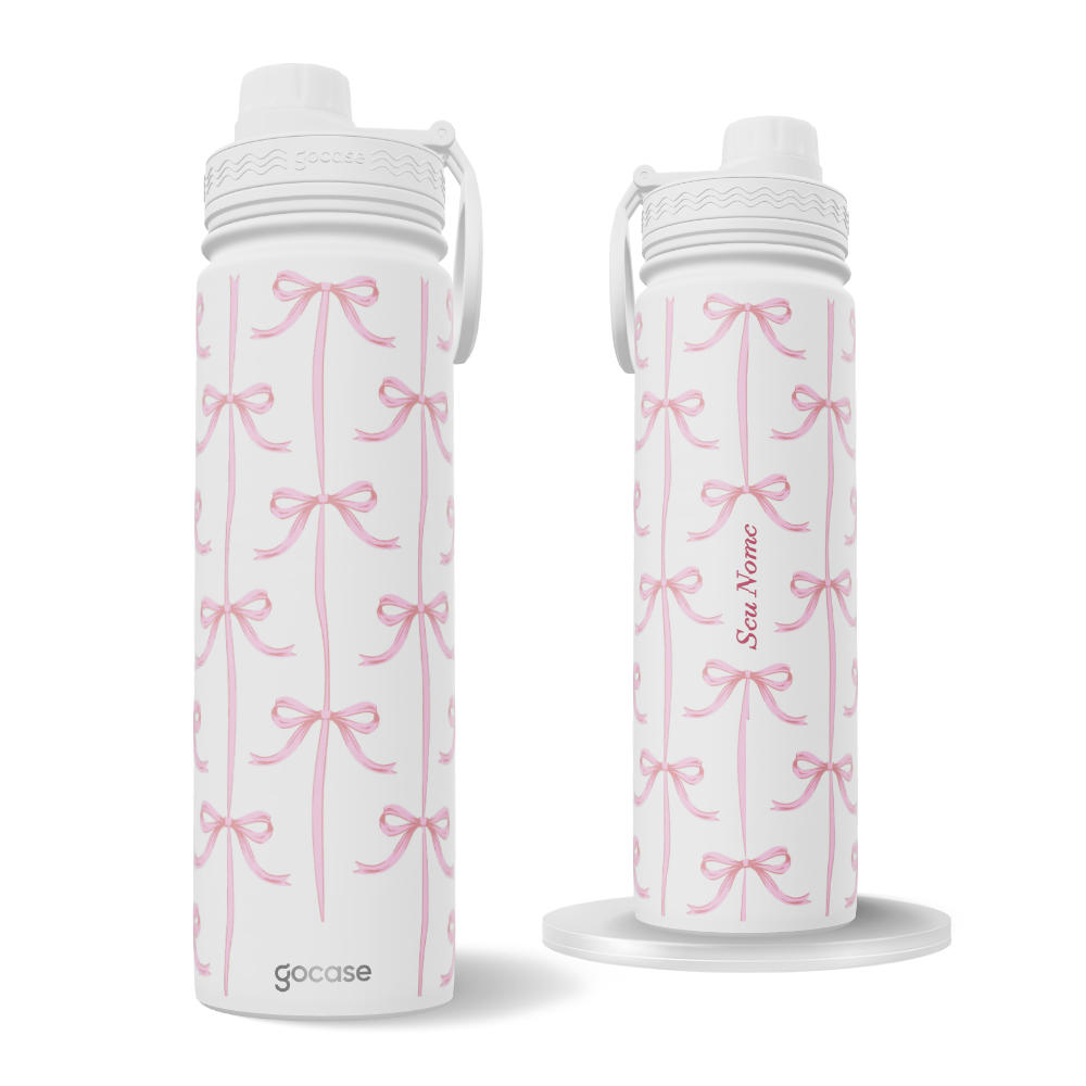 Garrafa Térmica Fresh + Ebook - Coquette Pink